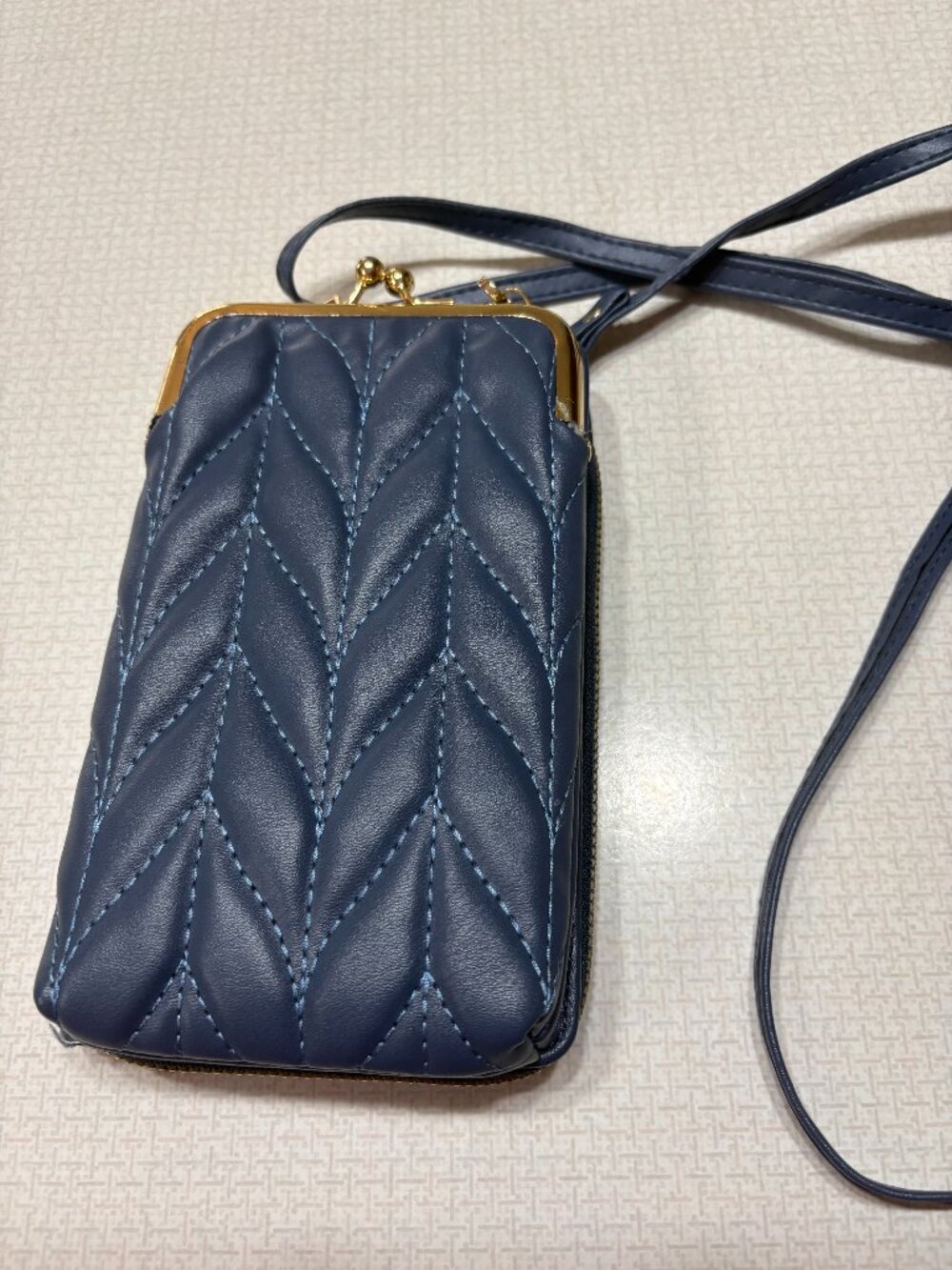 Like New Small Navy Blue Crossbody from unknown source